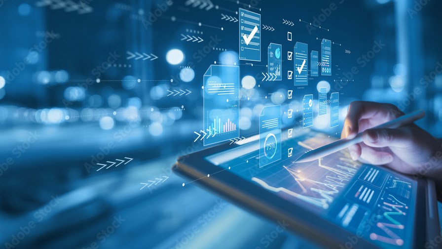 Digital monitoring on a tablet